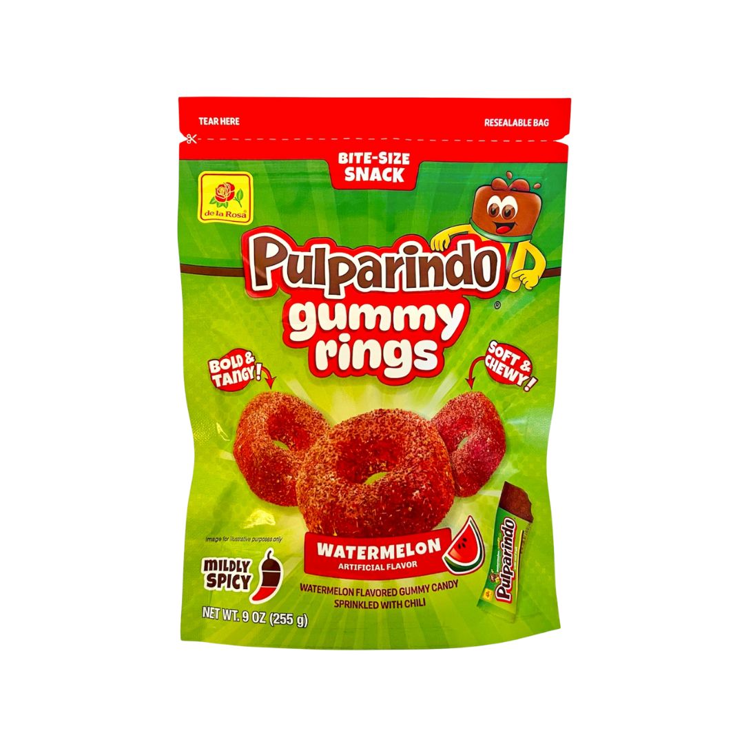 Pulparindo Gummy Rings Sandía 70 g