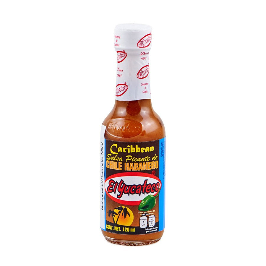 El Yucateco Salsa de habanero Caribbean de 120 ml