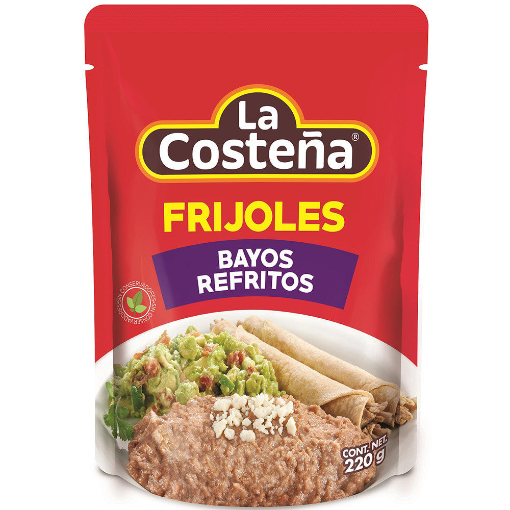 Frijoles bayos refritos de La Costeña de 220 gr