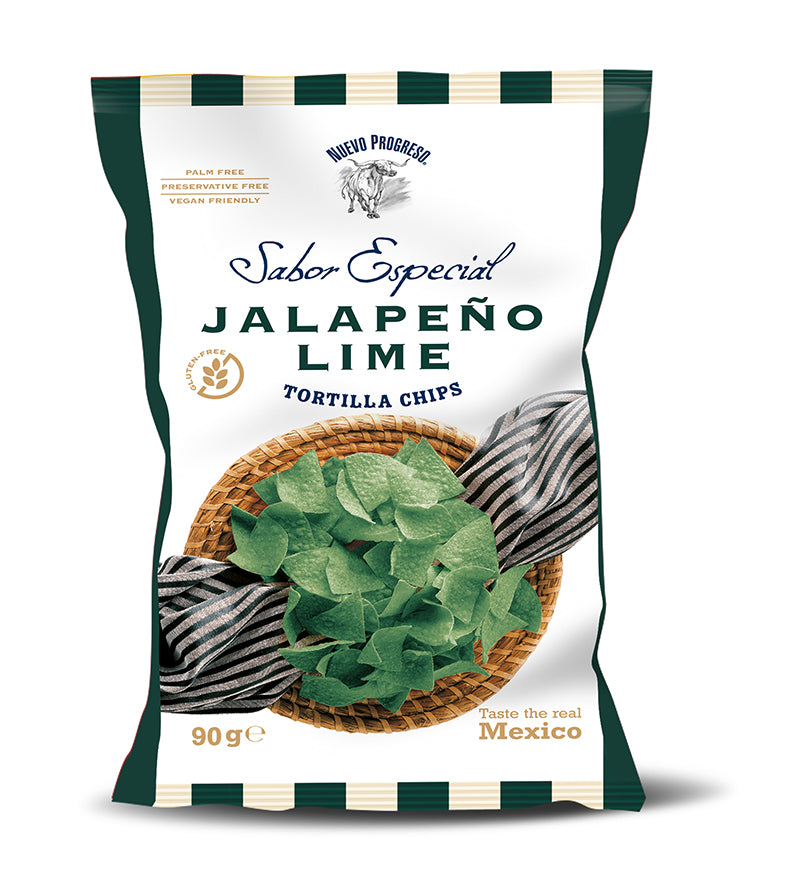 Nachos Tortilla Chips Maíz Jalapeño Nuevo Progreso 90g
