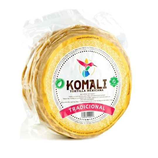 Tortilla de maíz amarilla de Komali de 500 g