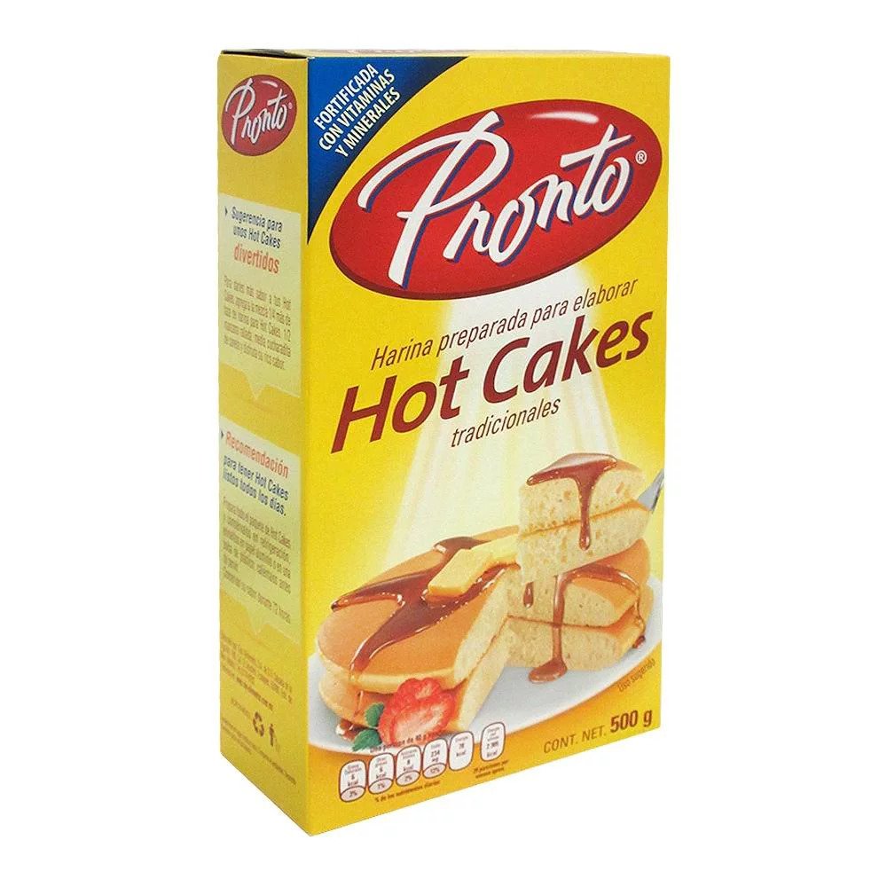 Harina para preparar Hot Cakes Pronto de 500 gr
