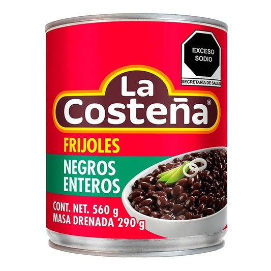 La Costeña Whole Black Beans 560g