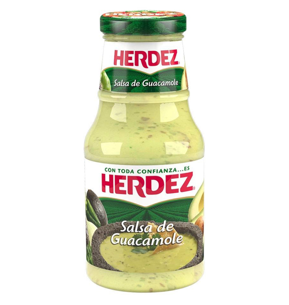 Salsa de guacamole con aguacate Herdez 240g