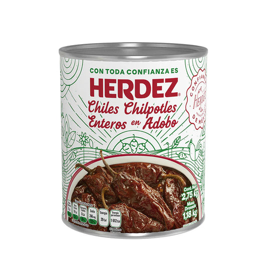 Herdez Chipotles enteros adobados de 2.75 kg