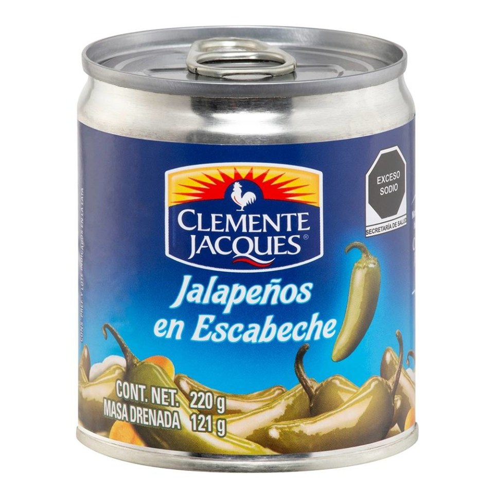 Clemente Jacques Chiles Whole Jalapenos 220g