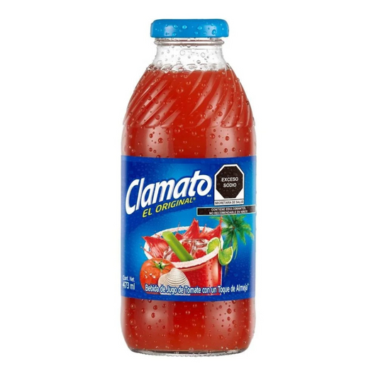 Clamato de vidrio de 473ml