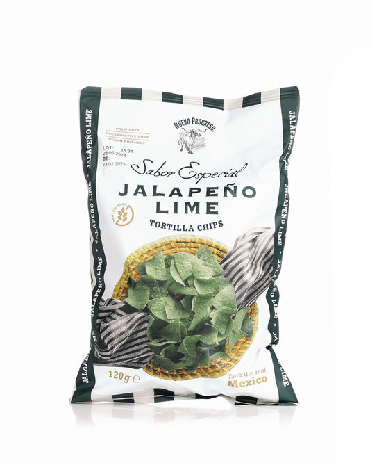 Nachos Tortilla Chips Maíz Jalapeño Lima Nuevo Progreso 120g