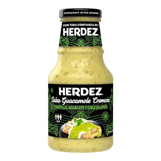 Herdez Salsa guacamole kremowa w szklanym słoiku 240 g