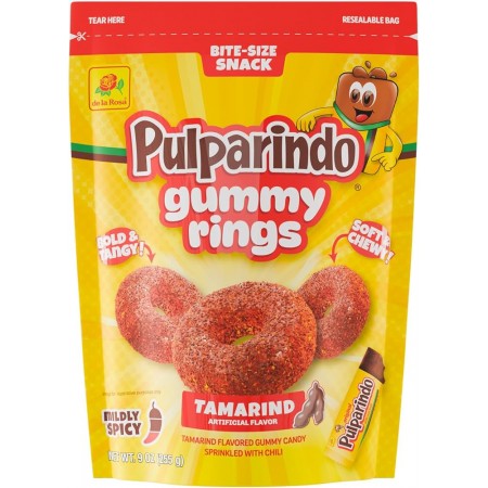 Pulparindo gummy rings tamarindo 255g