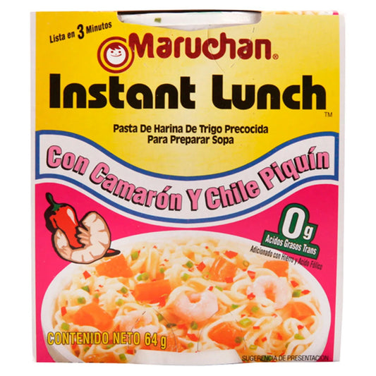 Maruchan soup with shrimp and piquín chili flavor 64 g