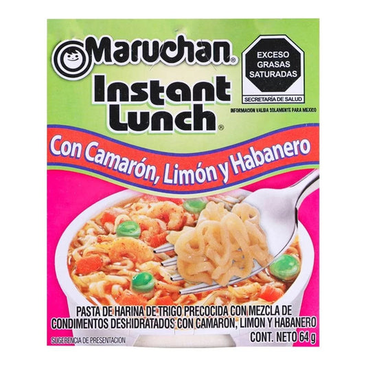 Maruchan soup with shrimp, lemon and habanero flavor, 64 g