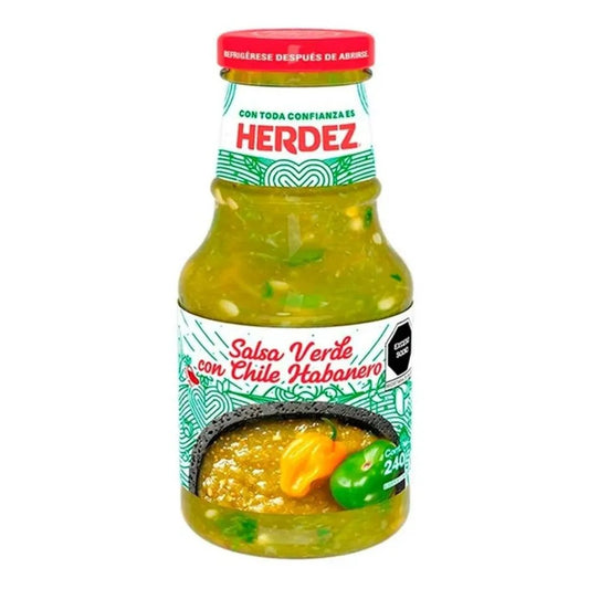 Herdez Salsa verde picante en vidrio de 240 g